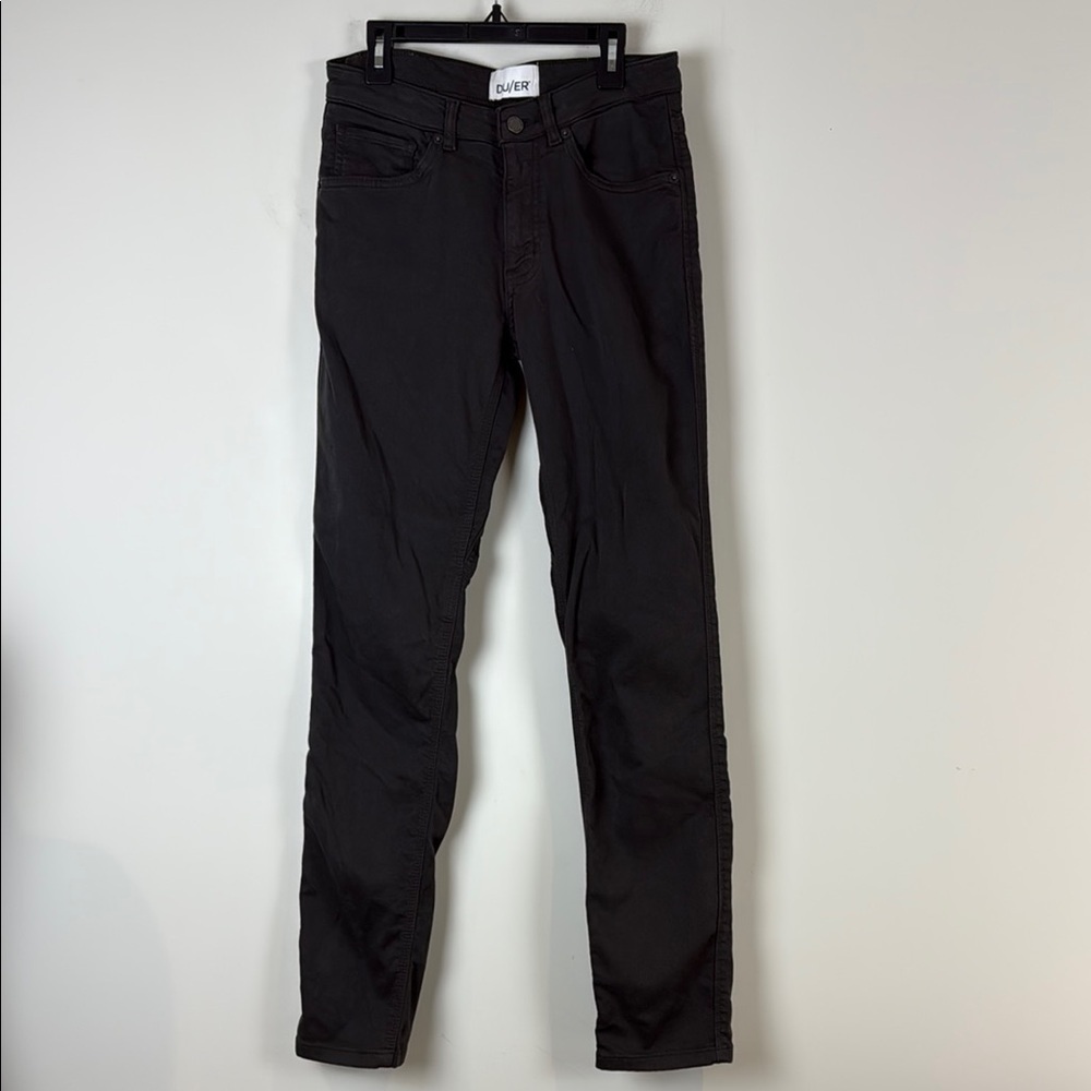 DU/ER Dark Grey No Sweat Pant Slim Straight Women's Size 26X32